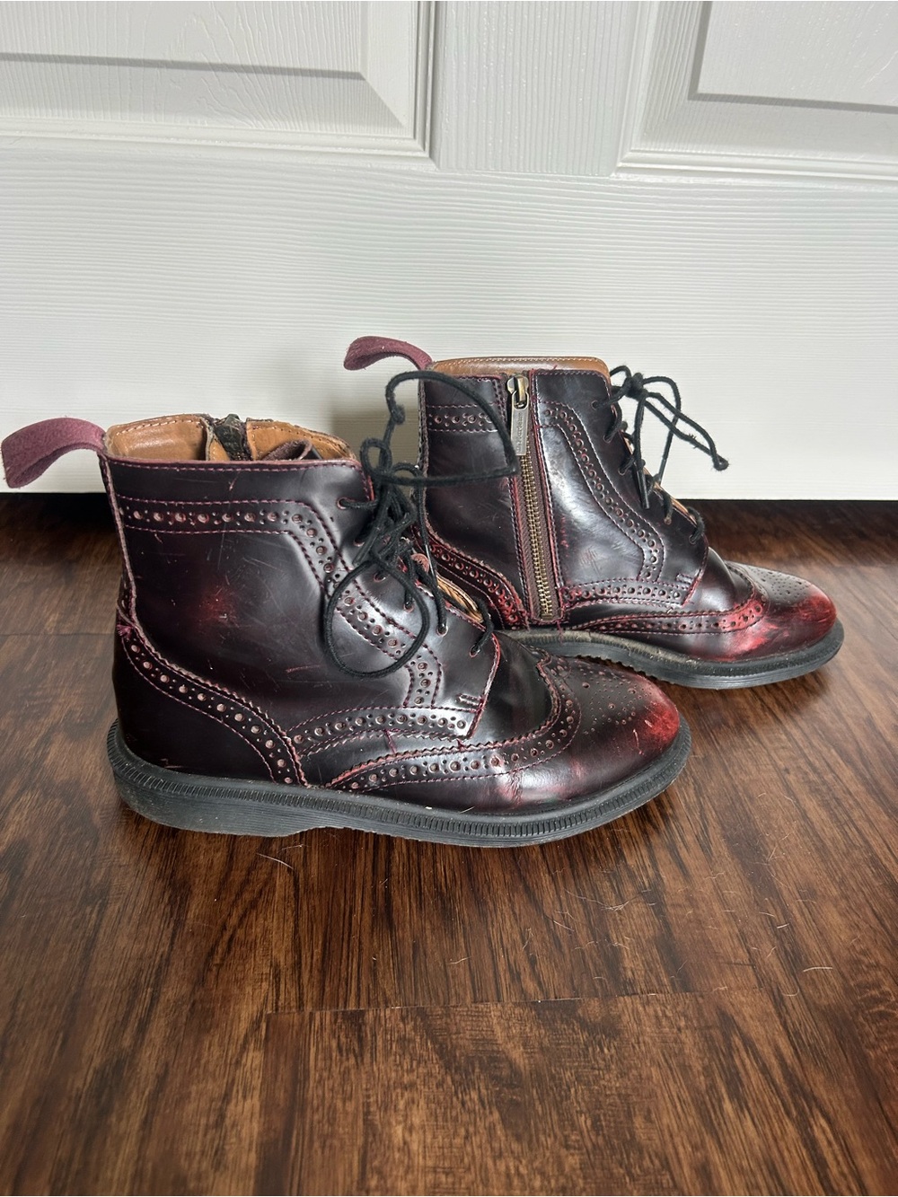 Dr. Martens Arcadia Brogue Zip-Up Boots